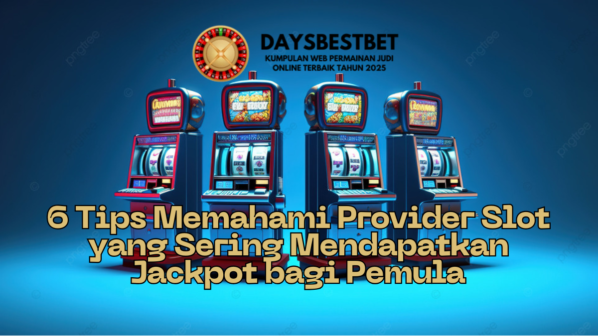6 Tips Memahami Provider Slot yang Sering Mendapatkan Jackpot bagi Pemula